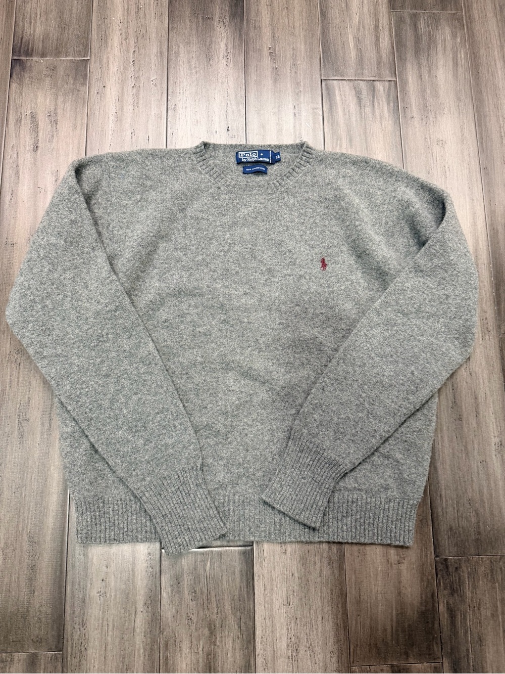 Vintage Polo Ralph Lauren Sweater Men's XL Gray  Lambswool